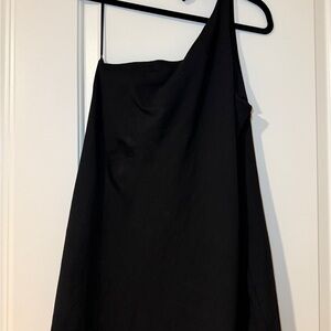 Zara Black One-Shoulder Dress